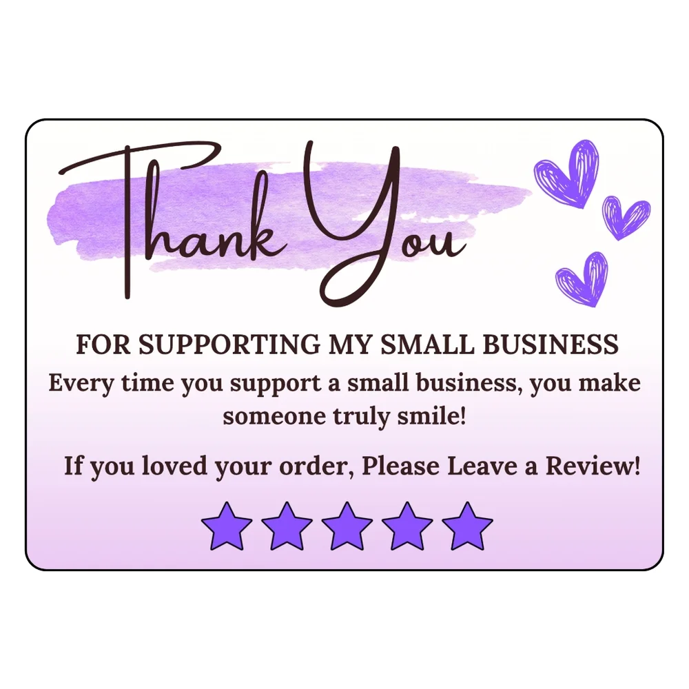 60 Thank You Cards: Watercolor